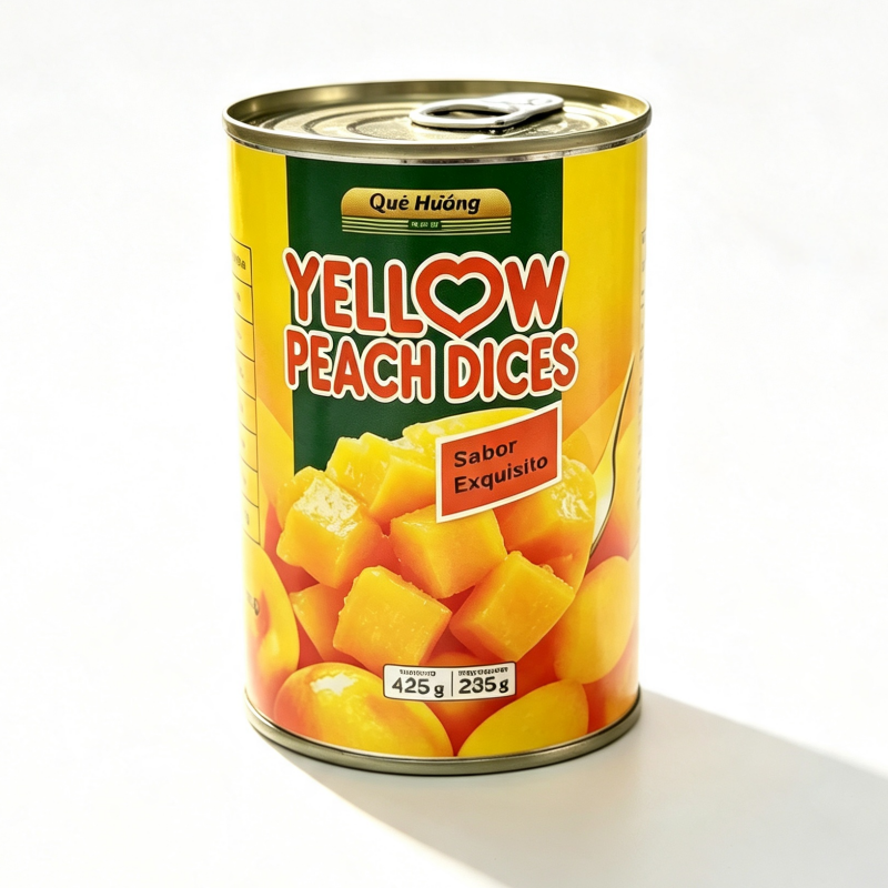 Canned Peach Cubes