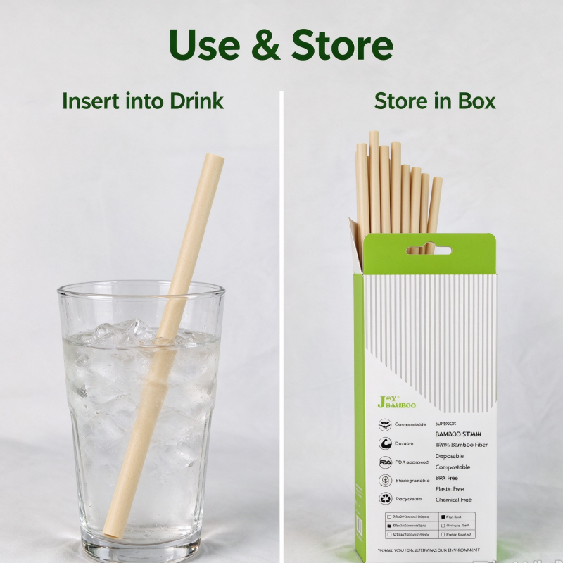 Bamboo Fiber Drinking Straws
