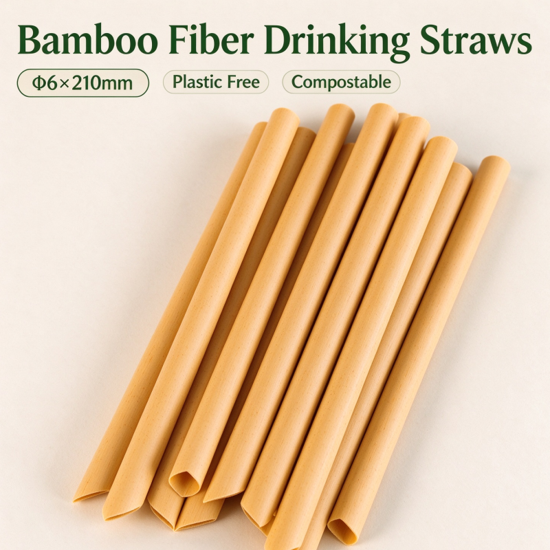Bamboo Fiber Drinking Straws