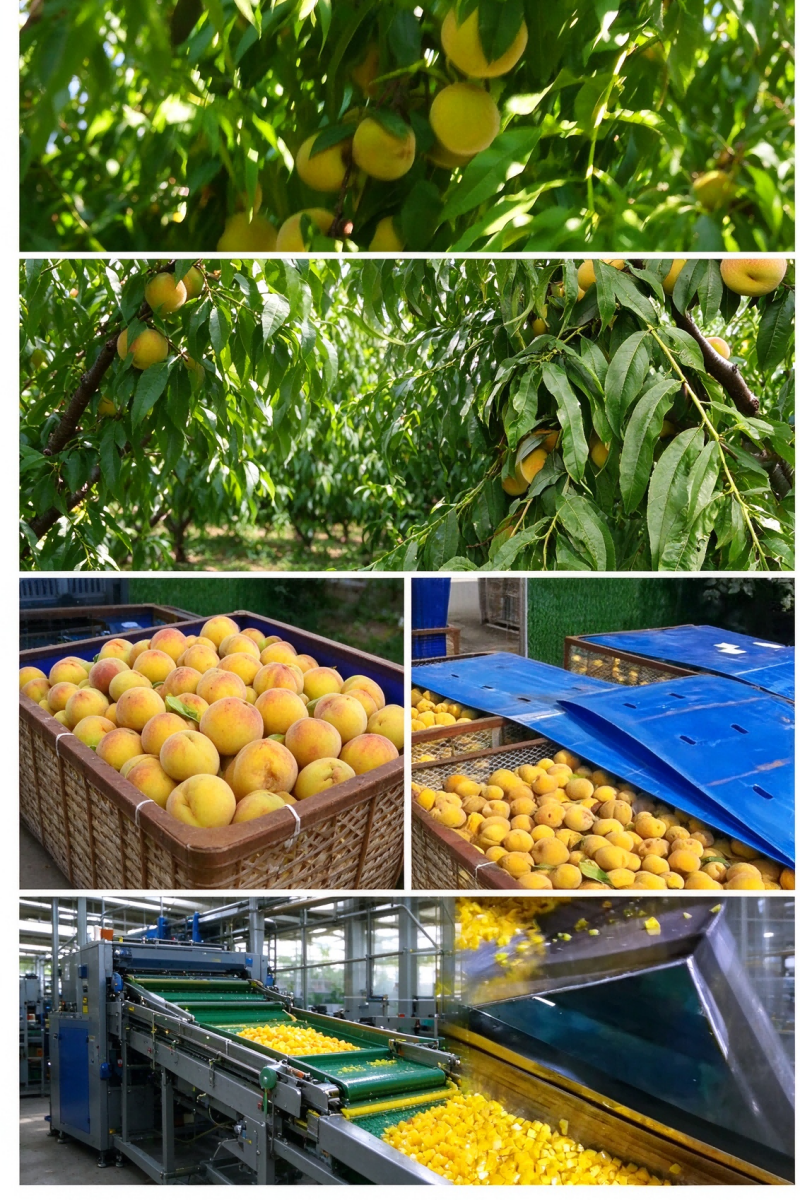 Canned Yellow Peach Full Production Process
